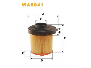WIX FILTERS WA6041 oro filtras 
 Techninės priežiūros dalys -> Techninės priežiūros intervalai
95658435, 9565843580, PC629, EL3449