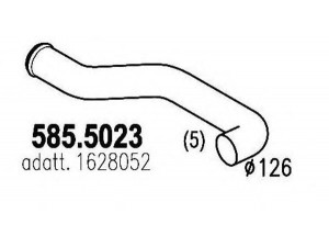 ASSO 585.5023 išleidimo kolektorius 
 Išmetimo sistema -> Išmetimo vamzdžiai
1628052, 20429020