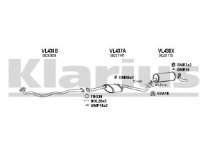 KLARIUS 390720U išmetimo sistema 
 Išmetimo sistema -> Išmetimo sistema, visa