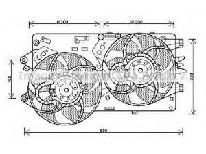 AVA QUALITY COOLING FT7578 ventiliatorius, radiatoriaus 
 Aušinimo sistema -> Oro aušinimas
51808366