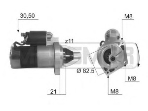 MESSMER 220079 starteris 
 Elektros įranga -> Starterio sistema -> Starteris
4474746, 4474747, 4474750, 77218430