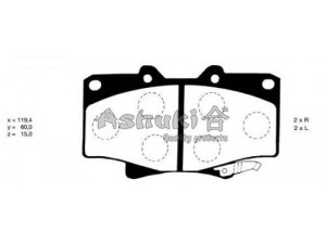 ASHUKI T112-38 stabdžių trinkelių rinkinys, diskinis stabdys 
 Techninės priežiūros dalys -> Papildomas remontas
V91150015, V9118A032, 0 986 424 134/BOSCH