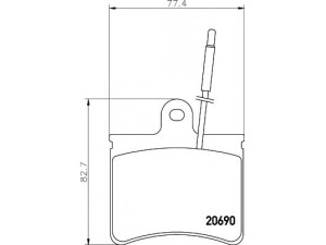 HELLA PAGID 8DB 355 005-871 stabdžių trinkelių rinkinys, diskinis stabdys 
 Techninės priežiūros dalys -> Papildomas remontas
95552085, 95559546, 95559547, 95574310
