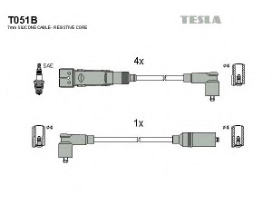 TESLA T051B uždegimo laido komplektas 
 Kibirkšties / kaitinamasis uždegimas -> Uždegimo laidai/jungtys