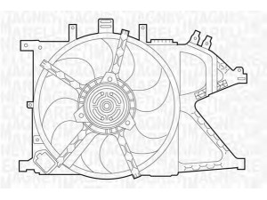 MAGNETI MARELLI 069422331010 ventiliatorius, radiatoriaus 
 Aušinimo sistema -> Oro aušinimas
1314442, 1341331