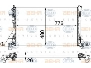 HELLA 8MK 376 787-431 radiatorius, variklio aušinimas 
 Aušinimo sistema -> Radiatorius/alyvos aušintuvas -> Radiatorius/dalys
21400-00Q2E, 4419451, 93197531