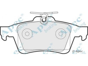 APEC braking PAD1444 stabdžių trinkelių rinkinys, diskinis stabdys 
 Techninės priežiūros dalys -> Papildomas remontas
1233679, 1324300, 1360254, 1360306