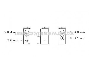 AVA QUALITY COOLING PE1383 išsiplėtimo vožtuvas, oro kondicionavimas 
 Oro kondicionavimas -> Vožtuvai
6461P7