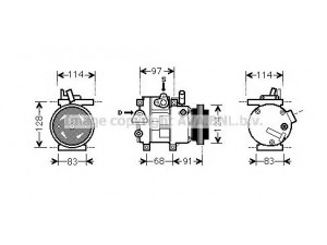 AVA QUALITY COOLING HYK256 kompresorius, oro kondicionierius 
 Oro kondicionavimas -> Kompresorius/dalys
977011E000, 977011E001