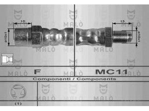 MAL? 8233 stabdžių žarnelė 
 Stabdžių sistema -> Stabdžių žarnelės
433611707, 3430408, 443611707, 443611775C