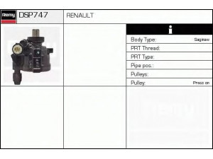 DELCO REMY DSP747 hidraulinis siurblys, vairo sistema 
 Vairavimas -> Vairo pavara/siurblys