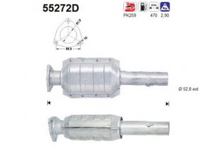 AS 55272D katalizatoriaus keitiklis 
 Išmetimo sistema -> Katalizatoriaus keitiklis
46462058