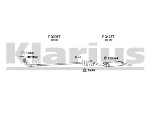 KLARIUS 630158U išmetimo sistema 
 Išmetimo sistema -> Išmetimo sistema, visa