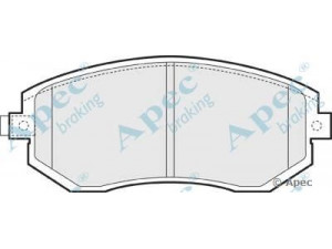 APEC braking PAD1454 stabdžių trinkelių rinkinys, diskinis stabdys 
 Techninės priežiūros dalys -> Papildomas remontas
26296AE160, 26296AG020, 26296AG040
