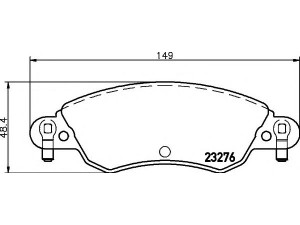 HELLA 8DB 355 019-431 stabdžių trinkelių rinkinys, diskinis stabdys 
 Techninės priežiūros dalys -> Papildomas remontas
425214, 425287, E172223