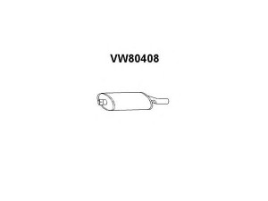 VENEPORTE VW80408 galinis duslintuvas 
 Išmetimo sistema -> Duslintuvas
171253609L, 171253609P