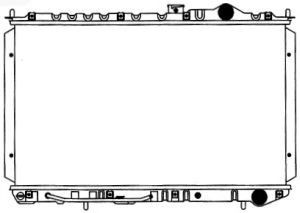SAKURA  Automotive 1321-0264 radiatorius, variklio aušinimas