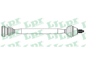 LPR DS52527 kardaninis velenas 
 Ratų pavara -> Kardaninis velenas
6Q0407272BE