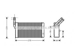 AVA QUALITY COOLING CN6055 šilumokaitis, salono šildymas 
 Šildymas / vėdinimas -> Šilumokaitis
644878, 648878, 6488C8, 96103384