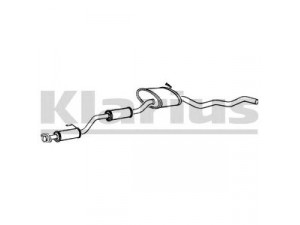 KLARIUS FE374J vidurinis duslintuvas 
 Išmetimo sistema -> Duslintuvas
6621905