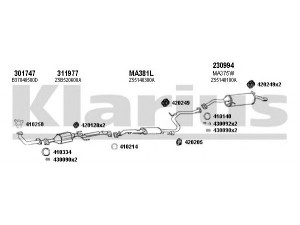 KLARIUS 570269E išmetimo sistema 
 Išmetimo sistema -> Išmetimo sistema, visa