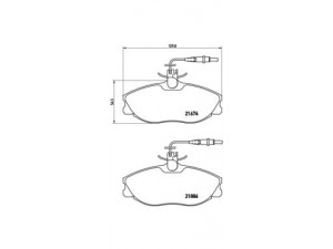 BREMBO P 61 057 stabdžių trinkelių rinkinys, diskinis stabdys 
 Techninės priežiūros dalys -> Papildomas remontas
425132, 425143, 425144, 425160
