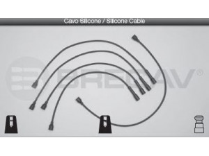 BRECAV 09.403 uždegimo laido komplektas 
 Kibirkšties / kaitinamasis uždegimas -> Uždegimo laidai/jungtys