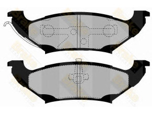 Brake ENGINEERING PA1446 stabdžių trinkelių rinkinys, diskinis stabdys 
 Techninės priežiūros dalys -> Papildomas remontas
04882579, 05010936AA, 05014036AA