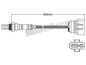 WALKER PRODUCTS 250-24307 lambda jutiklis 
 Variklis -> Variklio elektra
037 906 265 S, 037 906 265 S