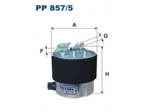FILTRON PP857/5 kuro filtras 
 Filtrai -> Kuro filtras
16400JD50A, 16400JD52A