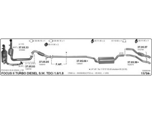 IMASAF 525000194 išmetimo sistema 
 Išmetimo sistema -> Išmetimo sistema, visa