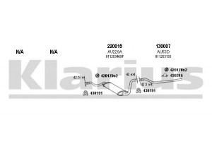 KLARIUS 940404E išmetimo sistema 
 Išmetimo sistema -> Išmetimo sistema, visa