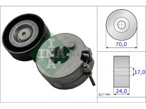 INA 534 0333 10 įtempiklio svirtis, V formos rumbuotas diržas 
 Diržinė pavara -> V formos rumbuotas diržas/komplektas -> Įtempiklis
06H 903 133 F, 06H 903 133 G