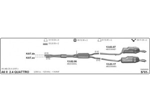IMASAF 504000059 išmetimo sistema 
 Išmetimo sistema -> Išmetimo sistema, visa