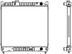 SAKURA  Automotive 1431-0218 radiatorius, variklio aušinimas