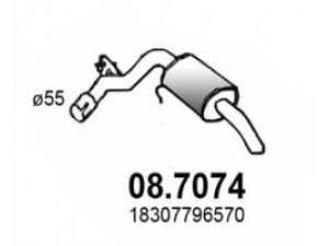 ASSO 08.7074 galinis duslintuvas 
 Išmetimo sistema -> Duslintuvas
18307796570
