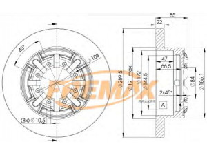 FREMAX BD-8773 stabdžių diskas 
 Stabdžių sistema -> Diskinis stabdys -> Stabdžių diskas
1908773, 7180256