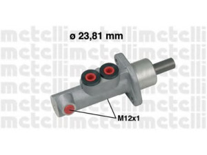 METELLI 05-0559 pagrindinis cilindras, stabdžiai 
 Stabdžių sistema -> Pagrindinis stabdžių cilindras
5233705