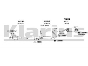 KLARIUS 030033E išmetimo sistema