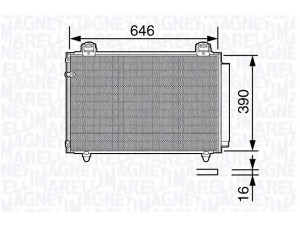 MAGNETI MARELLI 350203686000 kondensatorius, oro kondicionierius