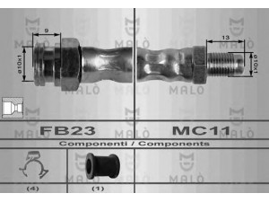 MAL? 8405 stabdžių žarnelė 
 Stabdžių sistema -> Stabdžių žarnelės
5995681, 7573600, 7726542, 5995681