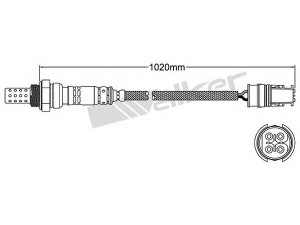 WALKER PRODUCTS 250-24551 lambda jutiklis 
 Variklis -> Variklio elektra
000 540 92 17