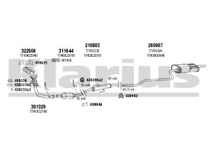 KLARIUS 900401E išmetimo sistema 
 Išmetimo sistema -> Išmetimo sistema, visa