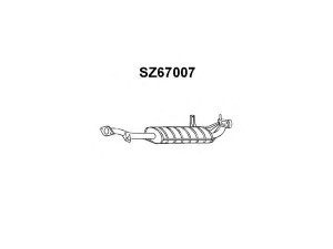 VENEPORTE SZ67007 galinis duslintuvas 
 Išmetimo sistema -> Duslintuvas
1430060A00, 14300A60A00