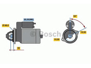 BOSCH 0 001 108 441 starteris 
 Elektros įranga -> Starterio sistema -> Starteris
948 604 208 00
