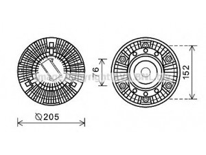 AVA QUALITY COOLING DFC051 sankaba, radiatoriaus ventiliatorius 
 Aušinimo sistema -> Radiatoriaus ventiliatorius
1334257, 1334259, 1349834, 1349835