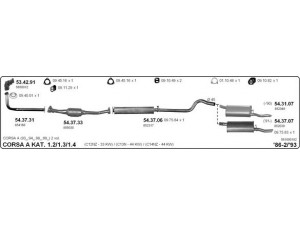 IMASAF 561000182 išmetimo sistema 
 Išmetimo sistema -> Išmetimo sistema, visa