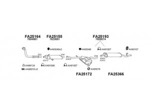 VENEPORTE 250180 išmetimo sistema 
 Išmetimo sistema -> Išmetimo sistema, visa