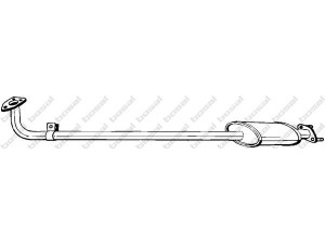 BOSAL 283-659 priekinis duslintuvas 
 Išmetimo sistema -> Duslintuvas
17410-87721, 17410-87722