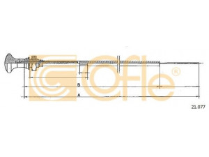 COFLE 21.077 kabelis, starteris